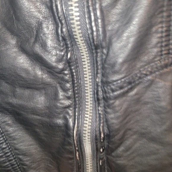 Free People Black Leather Jacket - Picture 3 of 4